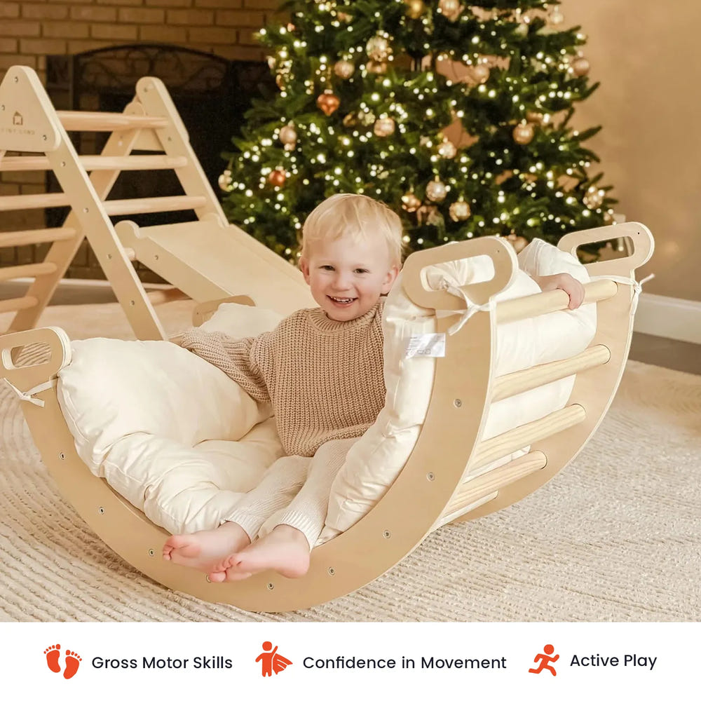 Tiny Land® Thick Padded Play Cushion for babies - soft, safe play mat for comfortable playtime.