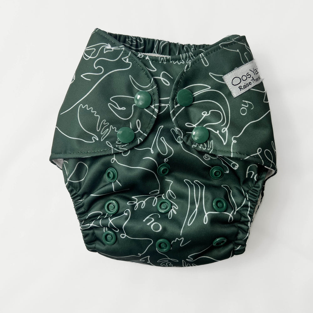 Wildling (newborn) Cloth Pocket Diaper - OY Wilderness