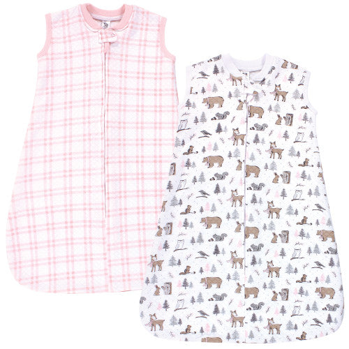 Hudson Baby Premium Quilted Sleeveless Sleeping Bag & Wearable Blanket 2 Pack