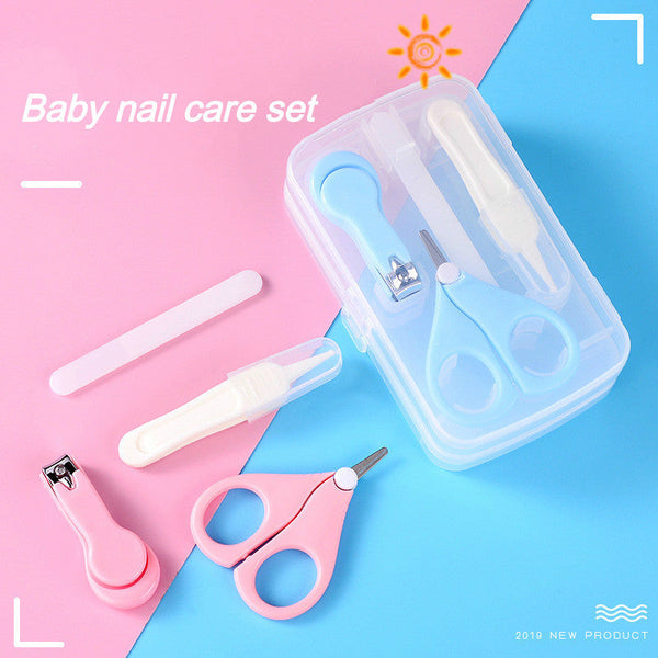 Baby Nail Care Set File, Clipper, Safety Clipper 4-Piece