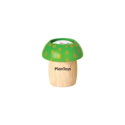 Colorful Mushroom Kaleidoscope toy for babies, promoting sensory play and creativity. Angle 9 view.