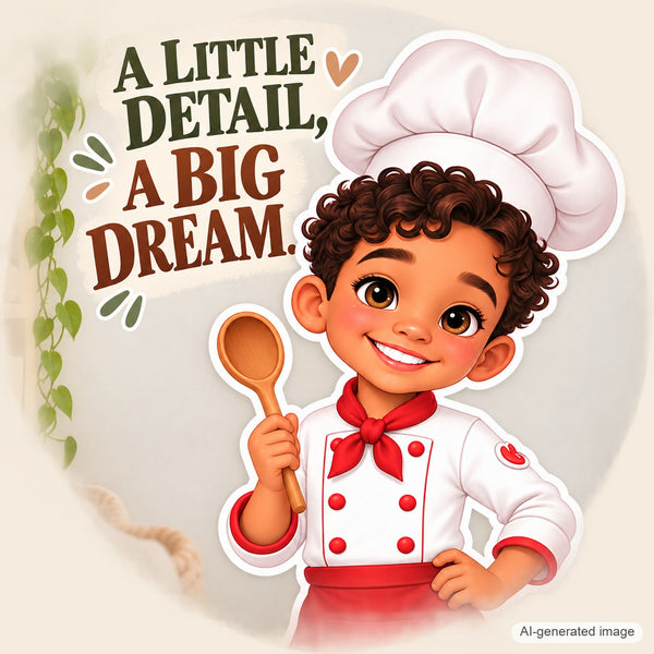 Personalized Chef Wall Decal from Photo, Dream Job Sticker, image 12