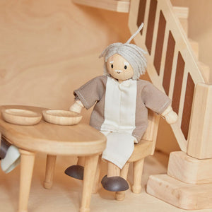 Grandfather Dollhouse Figure - Fair Skin Tone