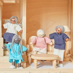 Grandmother Dollhouse Figure - Fair Skin Tone