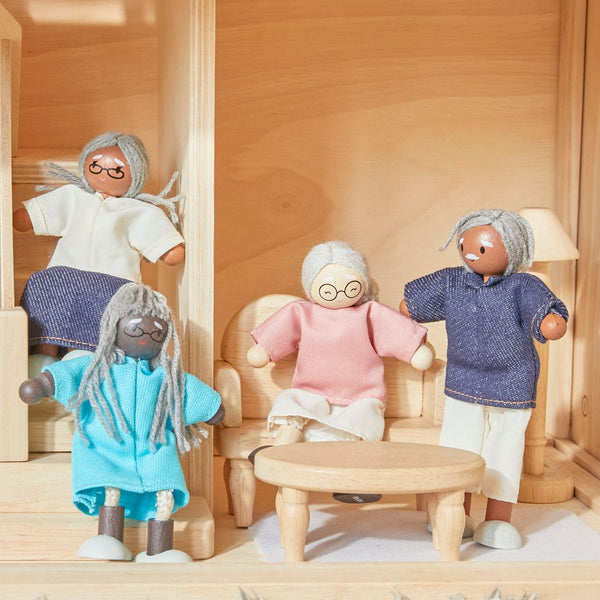 Grandmother Dollhouse Figure - Fair Skin Tone
