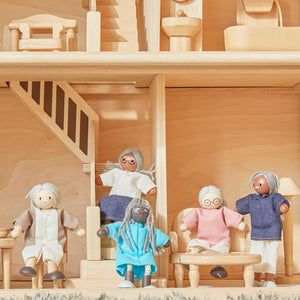 Grandmother Dollhouse Figure - Fair Skin Tone