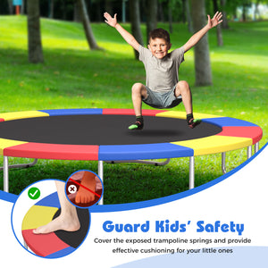 Trampoline Pad Replacement Safety Pad with Fixing Straps (Multicolor)