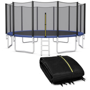 15/16 feet trampoline replacement safety net for enhanced safety in outdoor play, shown from angle 3.