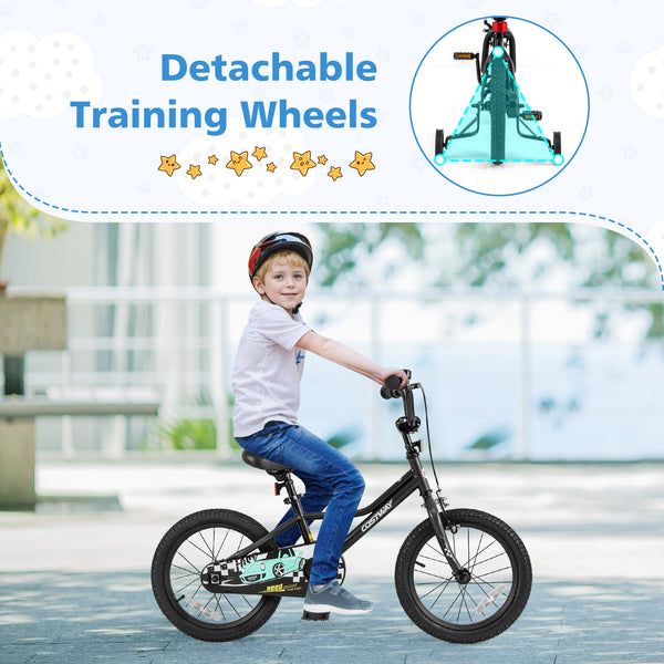 12-inch adjustable kids bike for ages 3-4, shown at angle 19, perfect for young riders.