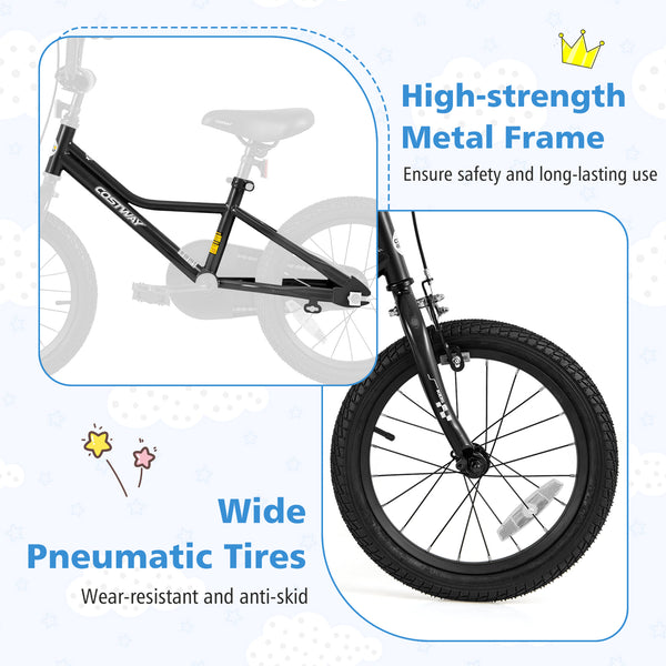 12-inch adjustable kids bike for ages 3-4, low frame design, viewed at angle 21. Perfect for young riders!