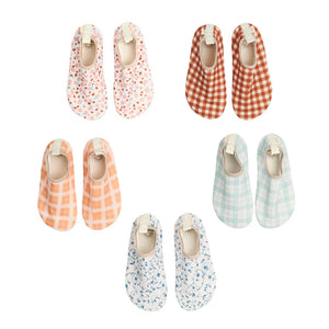 Sienna Gingham baby swim shoes in angle 16, perfect for summer fun and water play.