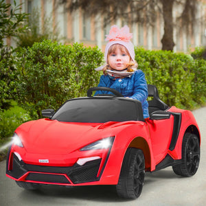 12V 2.4G RC electric vehicle for kids, featuring lights, perfect for outdoor play and adventure. Angle 17 view.