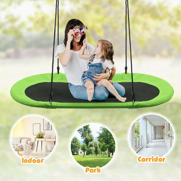 60 Inch Saucer Surf Outdoor Adjustable Swing Set - Electric for Infants