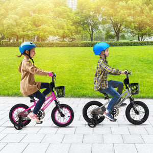 12-inch kids bike with adjustable seat and transparent chain cover, perfect for 3-year-olds.