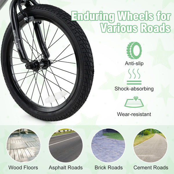 12-inch adjustable kids bike with transparent chain cover, perfect for 3-year-olds, shown at a 32-degree angle.
