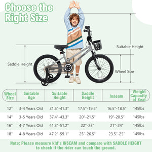 12-inch adjustable kids bike with transparent chain cover, perfect for 3-year-olds, angled view.