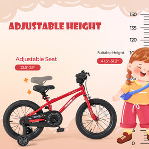 16-Inch/14-Inch/18-Inch Kids Bike Ages 3-8 with Handbrake and Coaster Brake and Bell Ring-16/Ring-14/Ring-18 inches