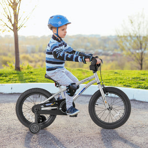 16-Inch Kids Bike Bicycle for Boys Girls 4-7 Adjustable with High Carbon Steel Frame