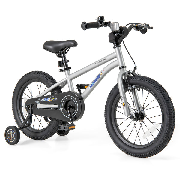 16-Inch Kids Bike Bicycle for Boys Girls 4-7 Adjustable with High Carbon Steel Frame