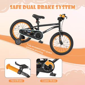 16-Inch Kids Bike Sport Bicycle for 4-7 Years Old with Adjustable Seat and Reflectors