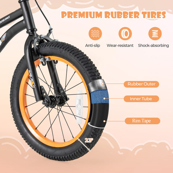 16-Inch Kids Bike Sport Bicycle for 4-7 Years Old with Adjustable Seat and Reflectors