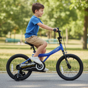 14-Inch Kids Bike with Removable Training Wheels Navy - Brave Hero