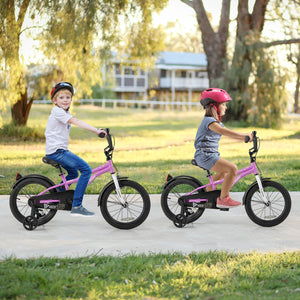 Kids Bike 14-Inch Children Training Bicycle with 2 Brake for 3