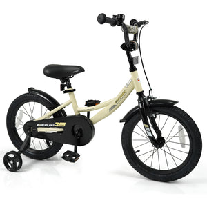 12-inch kids bike with removable training wheels, perfect for young riders, shown from angle 11.
