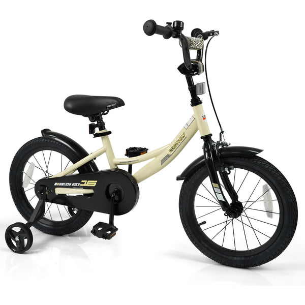12-inch kids bike with removable training wheels, perfect for young riders, shown from angle 11.