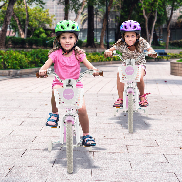 14 Inch Kid's Bike with Removable Training Wheels and Basket