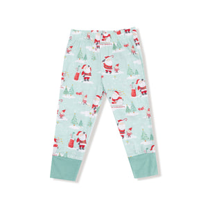 Golfing Santa and Elves - Long Sleeve Loungewear Set