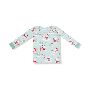 Golfing Santa and Elves - Long Sleeve Loungewear Set