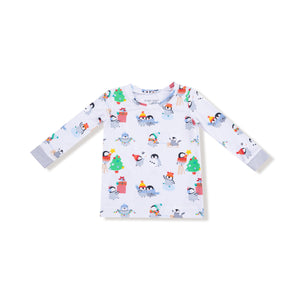 Holiday Penguins - Long Sleeve Loungewear Set