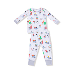 Holiday Penguins - Long Sleeve Loungewear Set