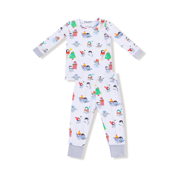 Holiday Penguins - Long Sleeve Loungewear Set