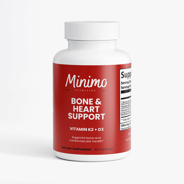 Bone & Heart Support supplements for babies, 60 count, promoting healthy growth and development.
