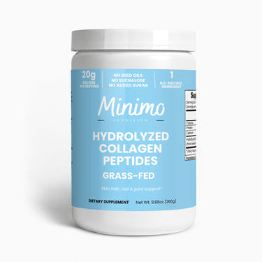 Grass-Fed Hydrolyzed Collagen Peptides, 9.9 oz - premium protein supplement for healthy skin and joints.
