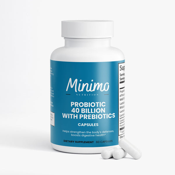 Probiotic 40 Billion with Prebiotics, 60 ct - Specialty Supplements for digestive health, shown at angle 7.