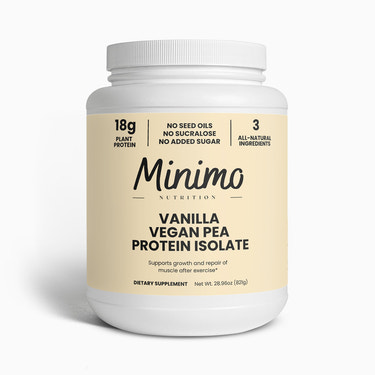 Vanilla Vegan Pea Protein Isolate Powder, 2.09 lbs