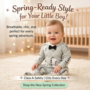 Baby Boy Spring Jumpsuit with Long Sleeves Set