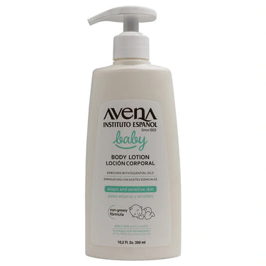 Avena Baby Body Lotion 10.2 oz - Gentle skincare for babies, moisturizing and soothing for delicate skin.