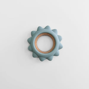 Garden Party Teether Collection - Silicone & Beechwood Sunshine