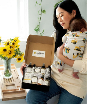 Sunflower Motherhood Deluxe Self Care Gift Box for Mom