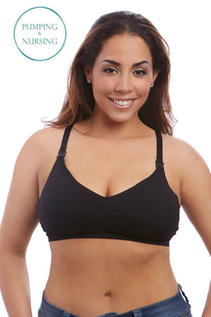 BeliBea Pumping Bra in angle 3 view, designed for comfort and convenience during nursing and pumping sessions.