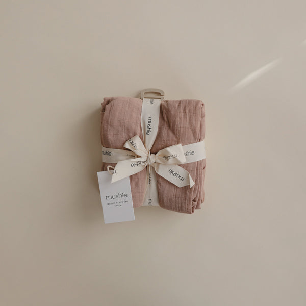 Organic Cotton Muslin Cloths 3-Pack