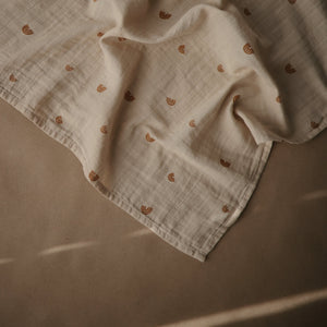 Mushie Organic Cotton Muslin Cloths 3-Pack Soft Baby Cloths