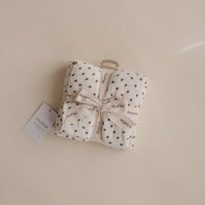 Mushie Organic Cotton Muslin Cloths 3-Pack Soft Baby Cloths