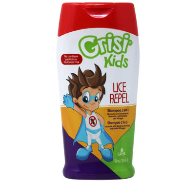 Grisi Kids Lice Repel Shampoo 10.1 oz - effective lice prevention for children, gentle and safe for baby health.