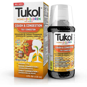 Tukol Syrup Honey Children Cough & Congestion 4 oz