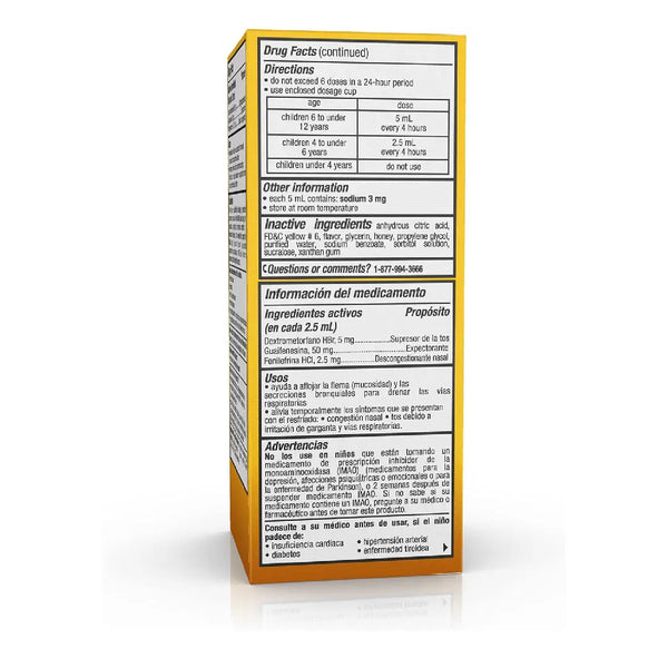 Tukol Syrup Honey Children Cough & Congestion 4 oz